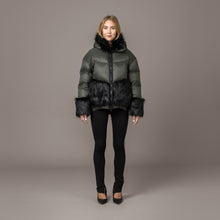 Load image into Gallery viewer, Clara Down Jacket, Forest Night