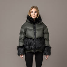 Load image into Gallery viewer, Clara Down Jacket, Forest Night