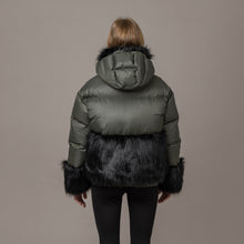 Load image into Gallery viewer, Clara Down Jacket, Forest Night