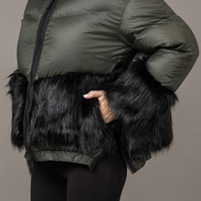 Load image into Gallery viewer, Clara Down Jacket, Forest Night