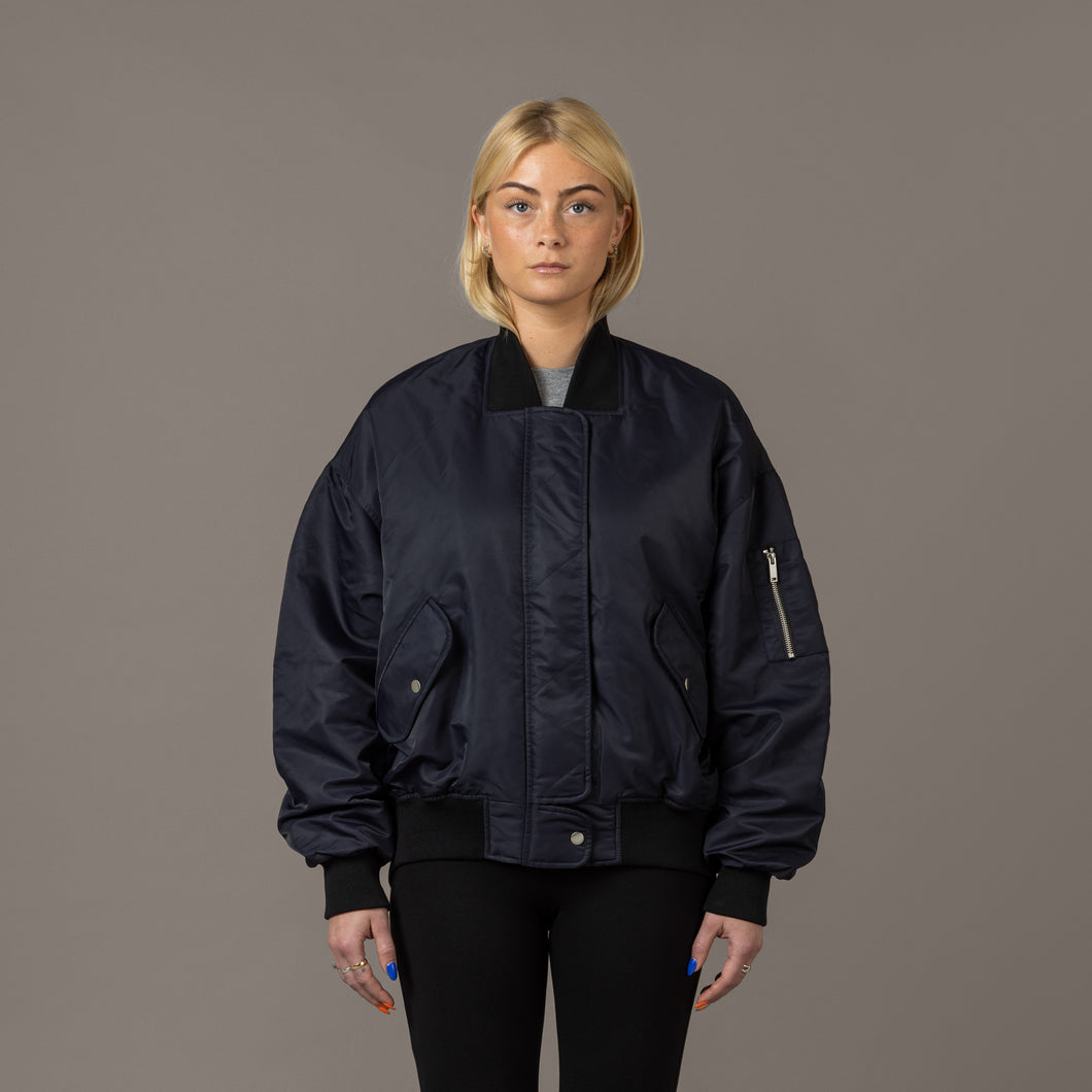 Pernilla Oversized bomber, Dark Blue